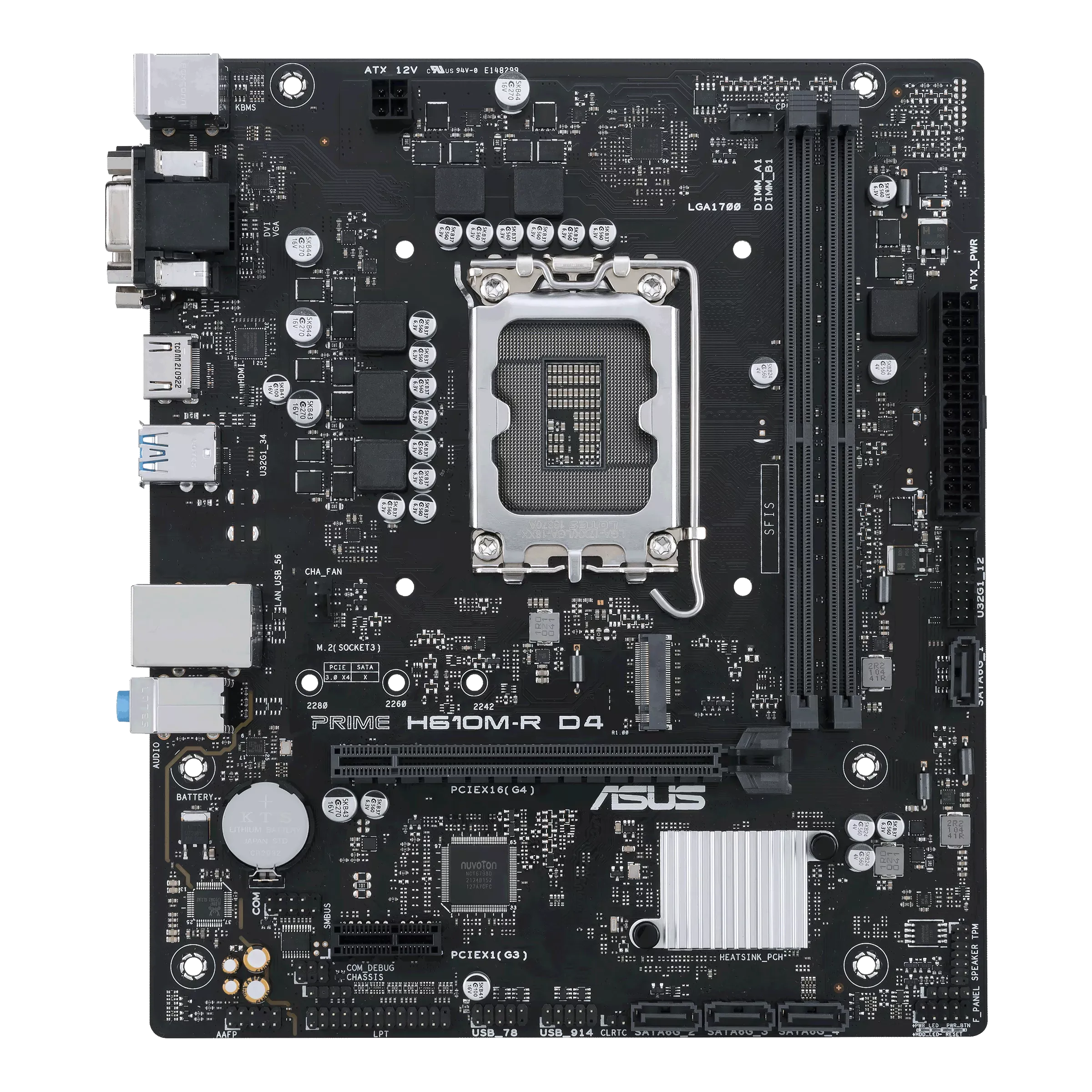 عکس مادربرد ASUS PRIME H610M-R D4